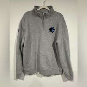 Starter Black Label Men’s XL Dallas Renegades XFL Quarter Zip Pullover Gray